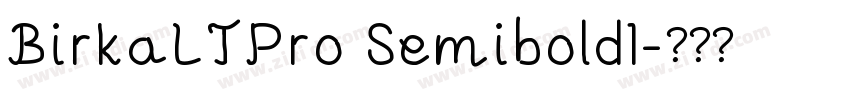 BirkaLTPro SemiboldI字体转换